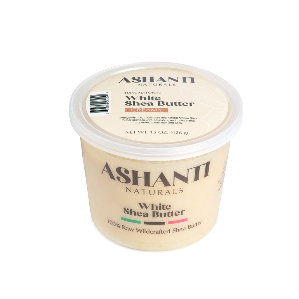 ASHANTI NATURALS 100% White Shea Butter - Creamy