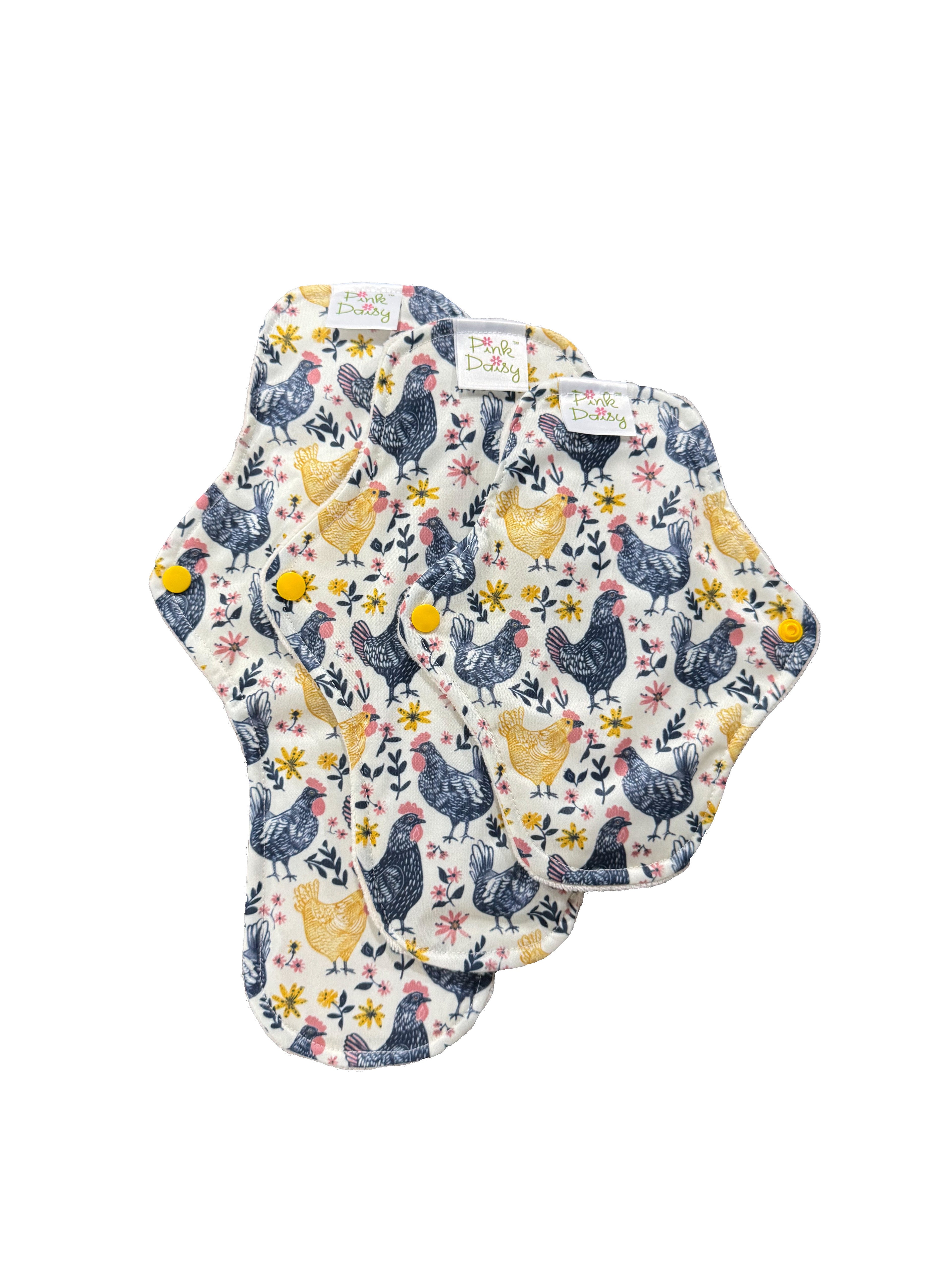 Pink Daisy Organic Cotton Feminine Pads