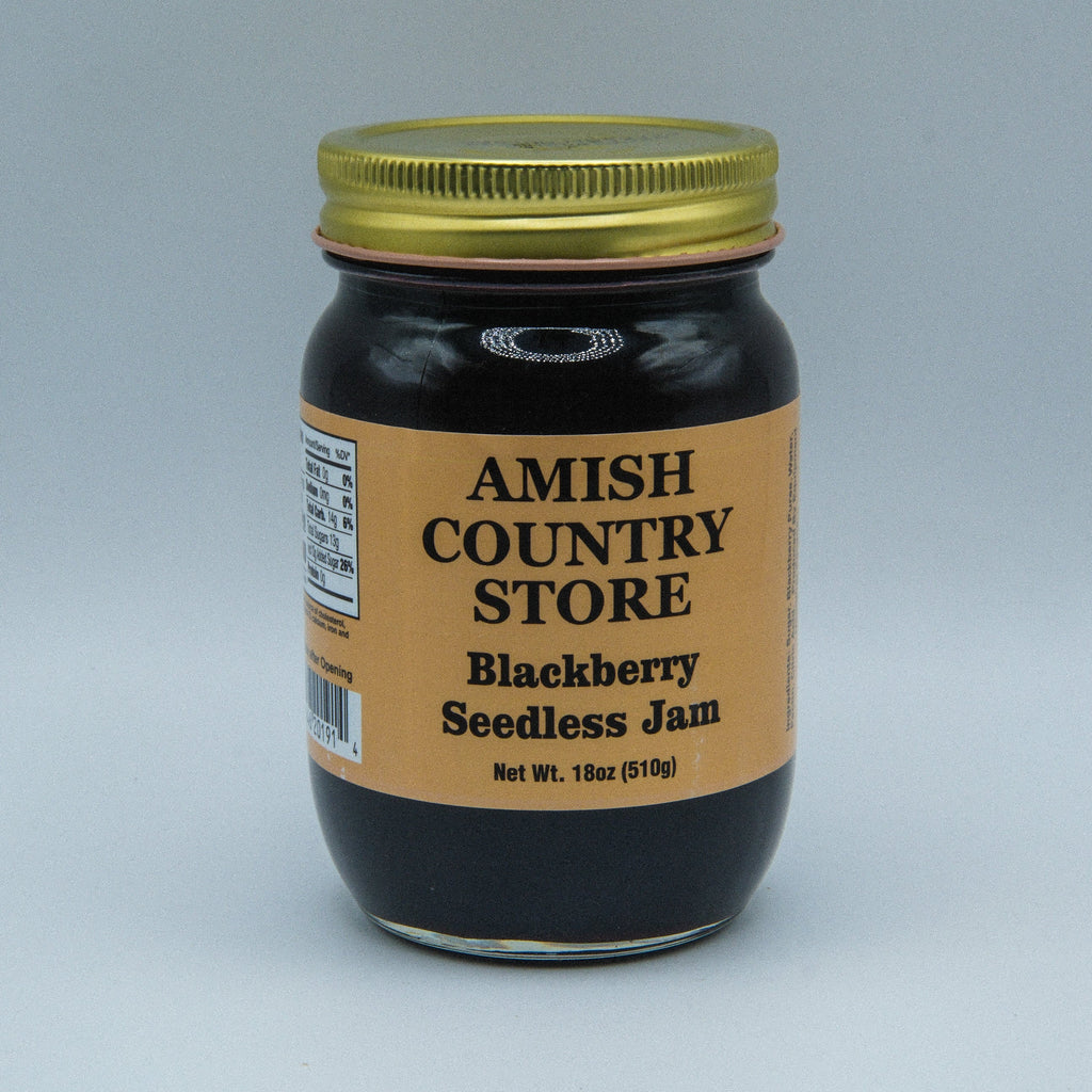 Blackberry Seedless Jam | Smooth Old-Fashioned Berry Spread | 18 oz