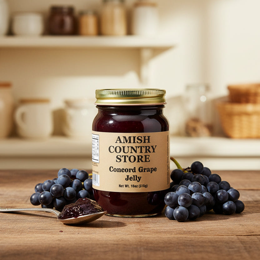 Old-Fashioned Concord Grape Jelly (18oz) | Amish Country Store