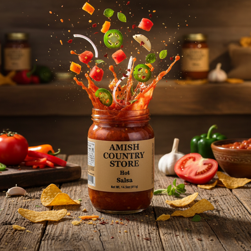 Old-Fashioned Hot Salsa | Amish Country Store | 14.5 oz