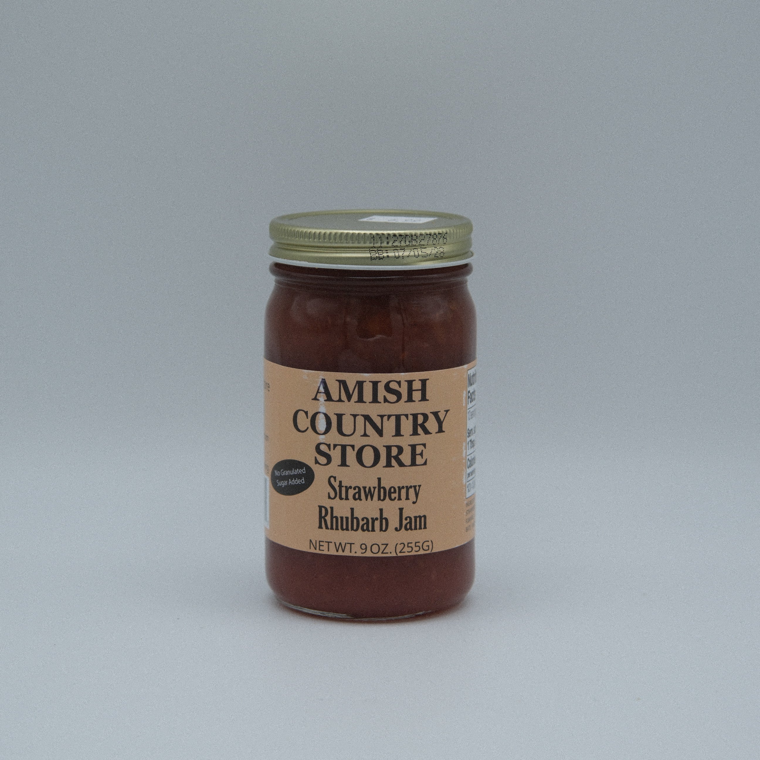 Strawberry Rhubarb Jam – No Sugar Added (8 oz) | Amish Country Store
