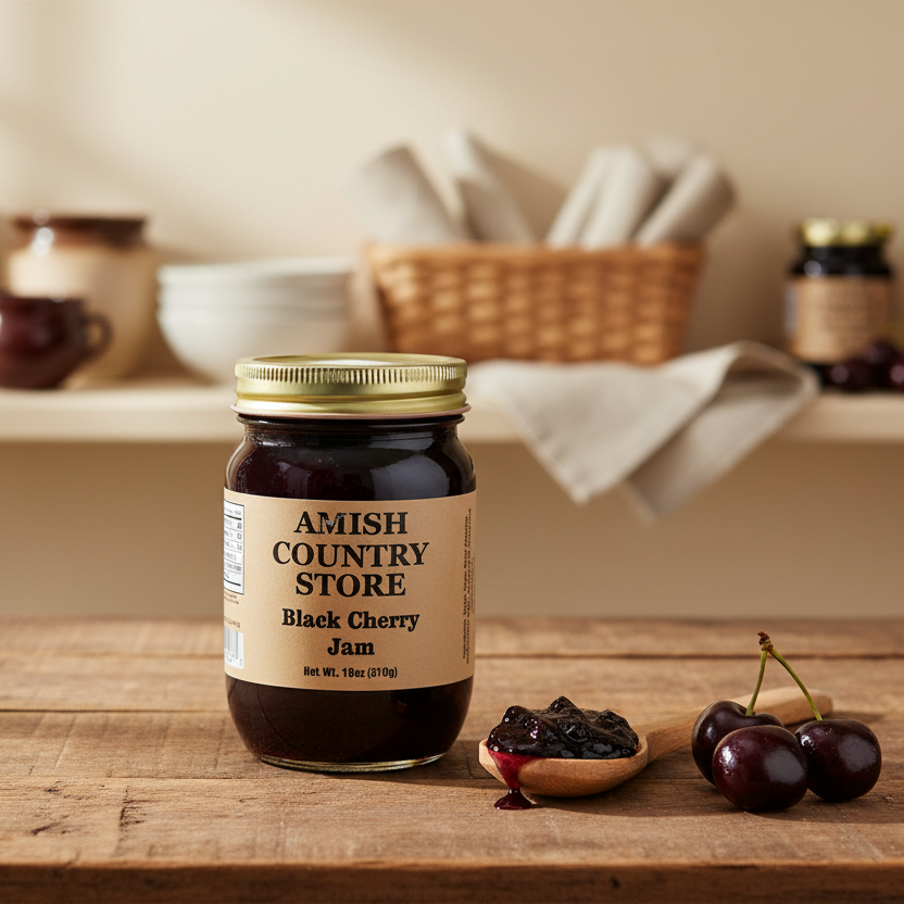 Black Cherry Jam (18 oz) | Amish Country Store