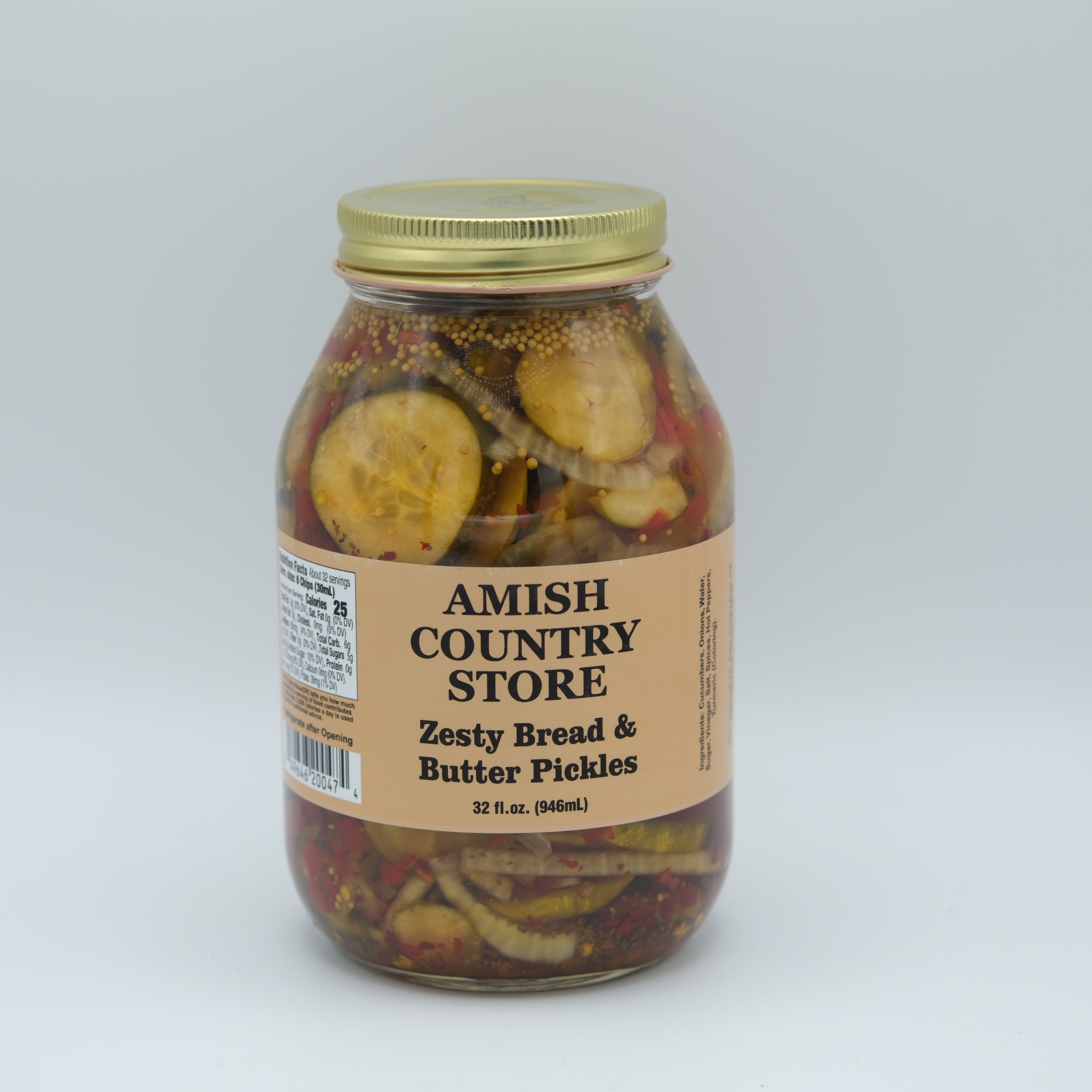 Zesty Bread & Butter Pickles | Sweet, Tangy & Spicy Pickle Chips | 15 oz & 32 oz