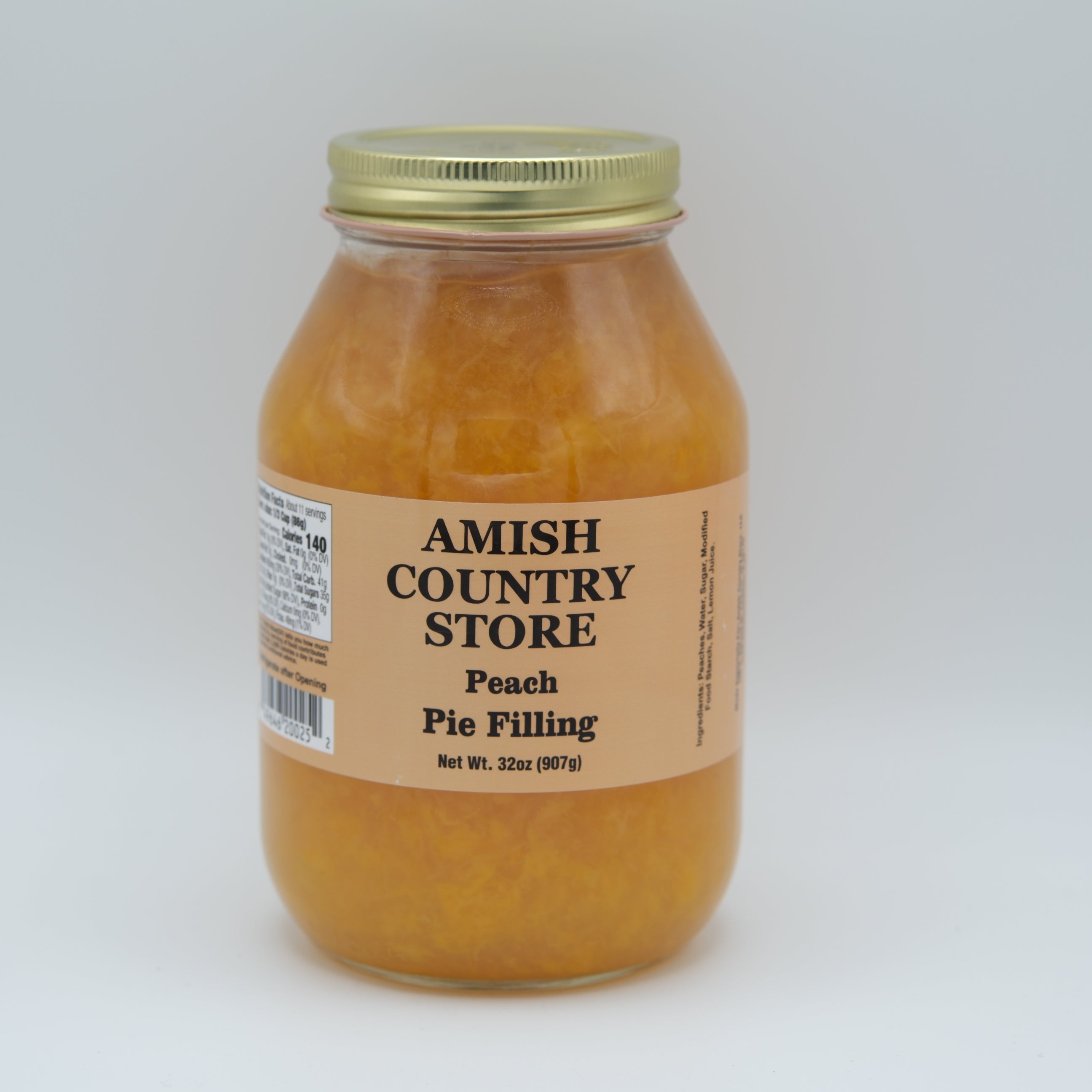 Amish Country Store Old-Fashioned Peach Pie Filling | 32 oz