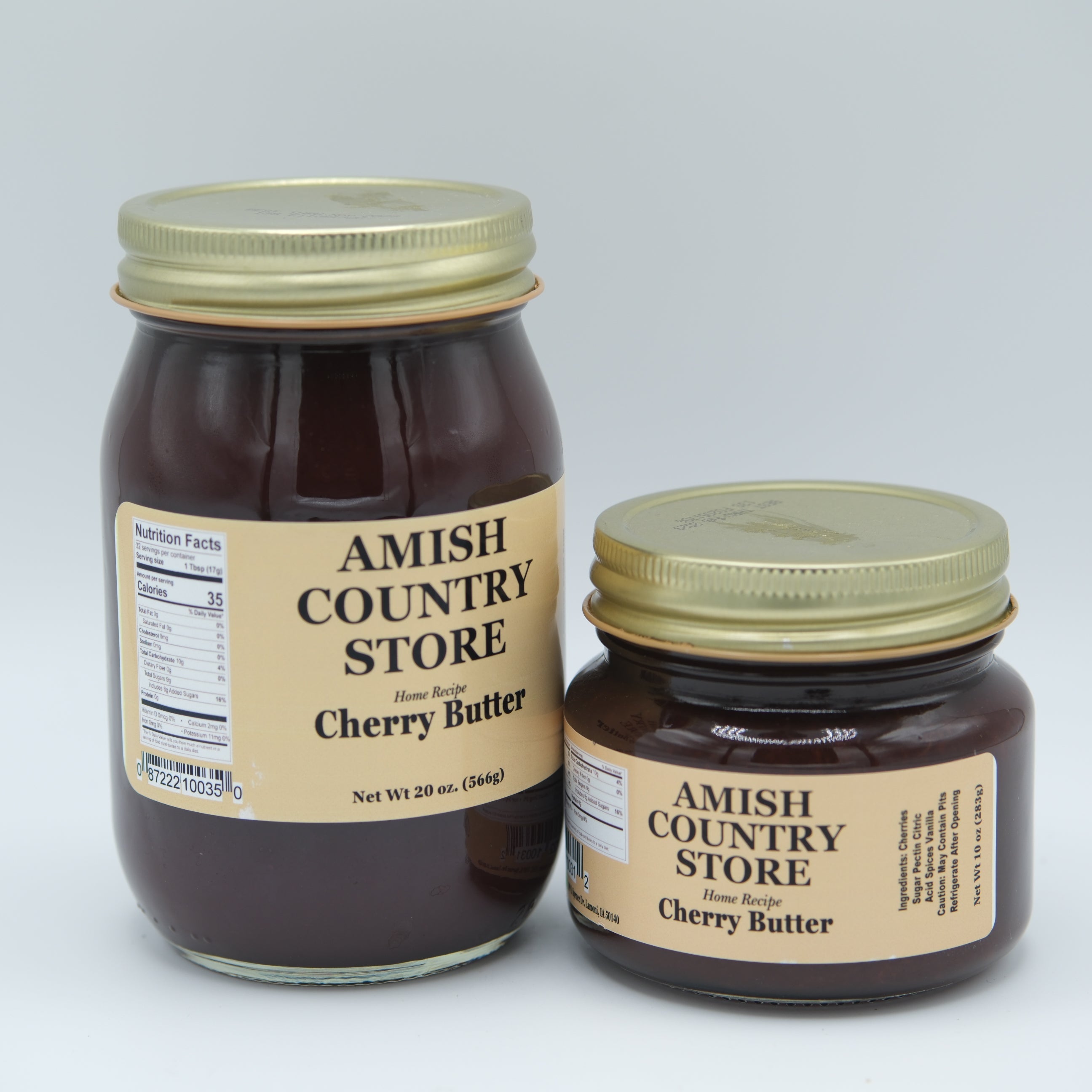 Cherry Butter | Smooth Homestyle Fruit Butter | 10 oz & 20 oz