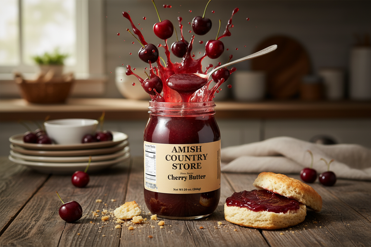 Cherry Butter | Smooth Homestyle Fruit Butter | 10 oz & 20 oz