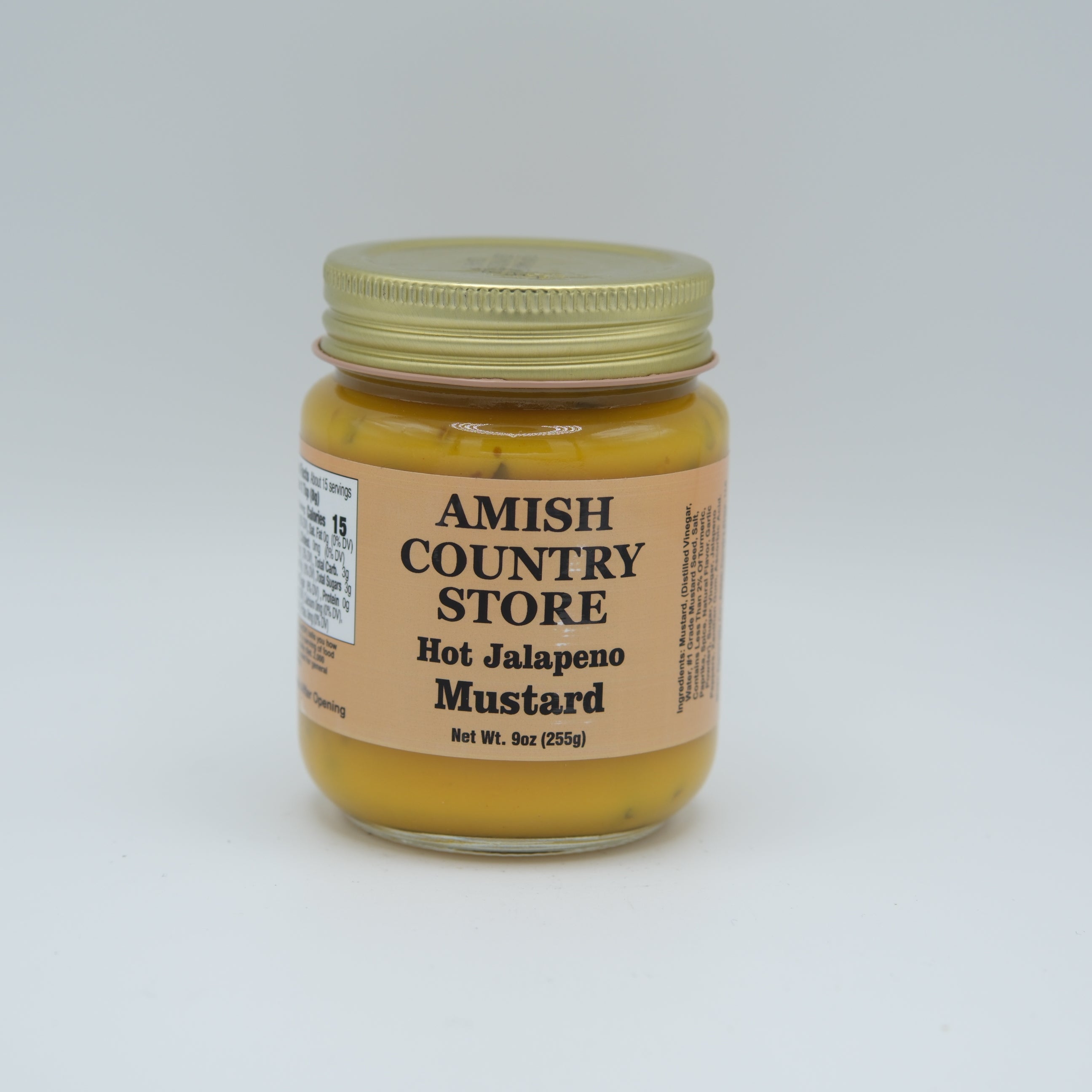 Hot Jalapeño Mustard | Spicy Amish-Recipe Condiment | 9 oz