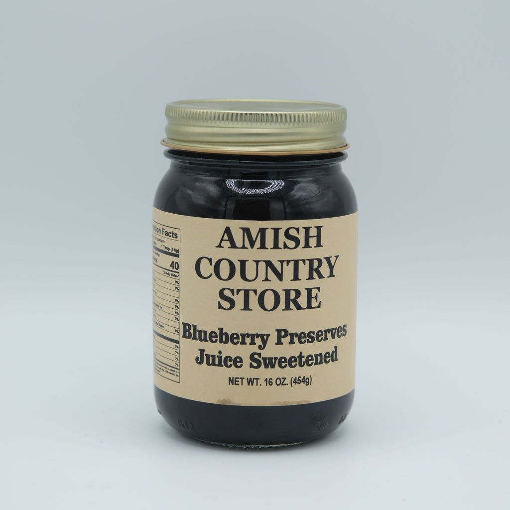 Blueberry Preserves | Juice-Sweetened Whole Berry Spread | 16 oz