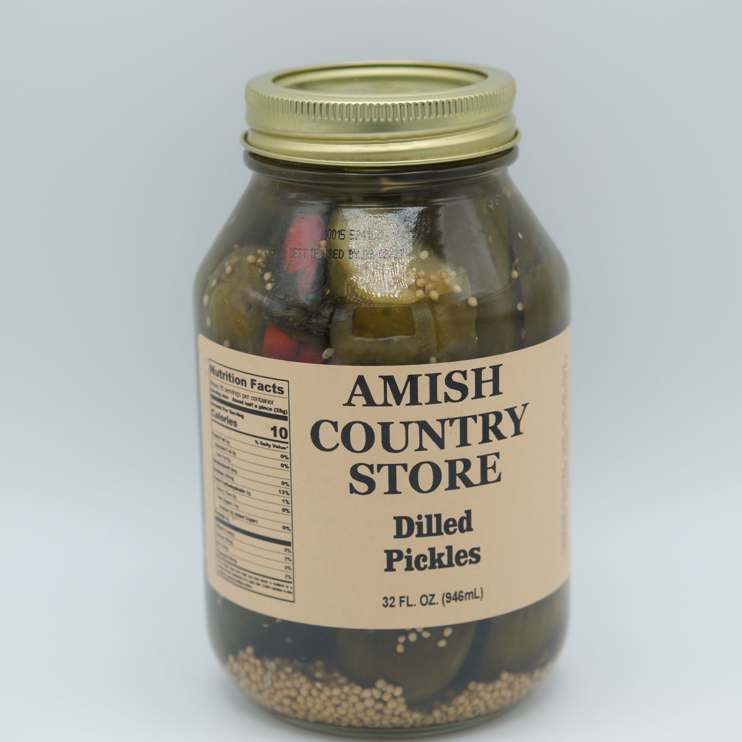 Dilled Pickles | Old-Fashioned Garlic Dill Spears | 32 oz
