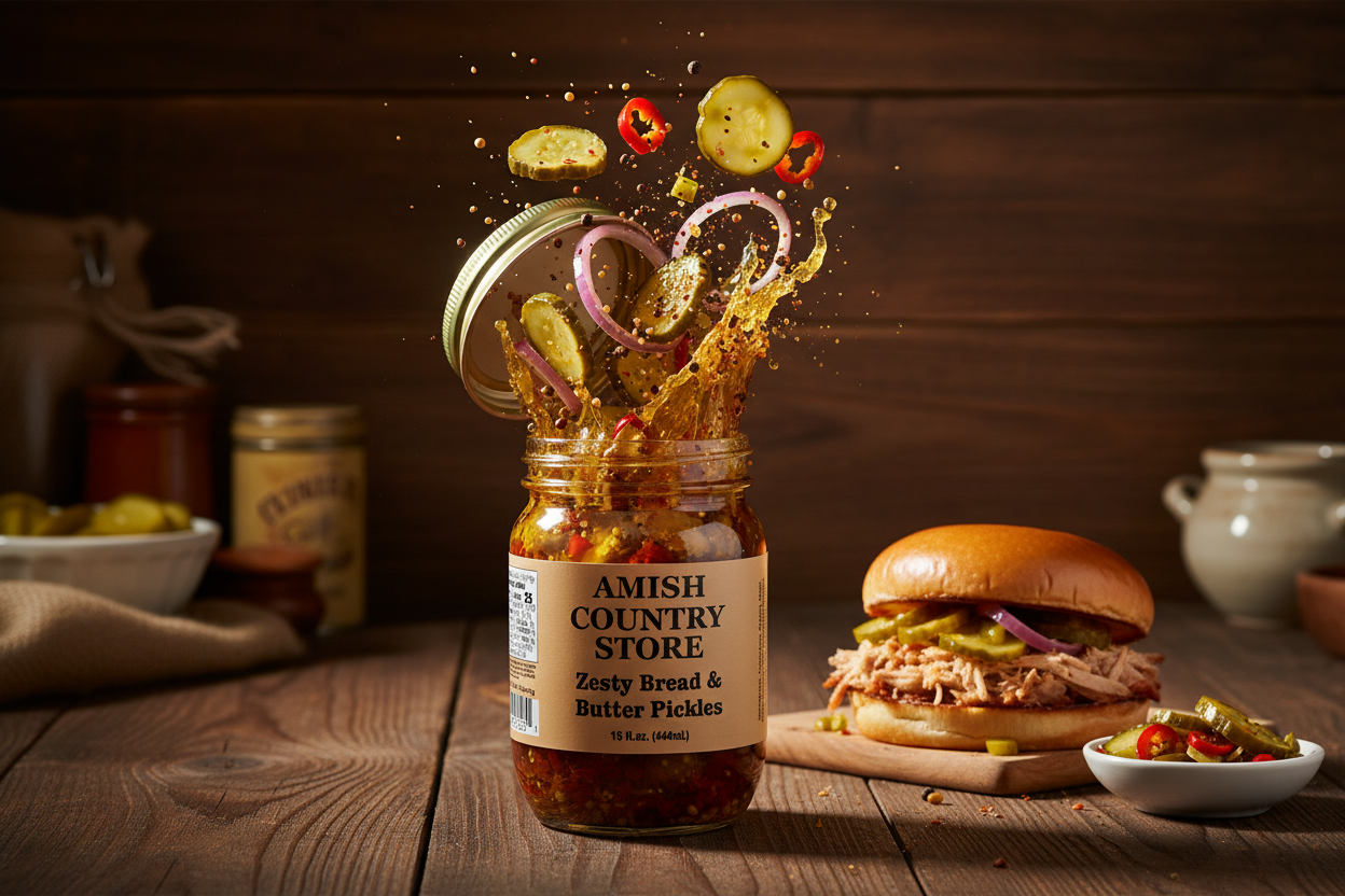 Zesty Bread & Butter Pickles | Sweet, Tangy & Spicy Pickle Chips | 15 oz & 32 oz