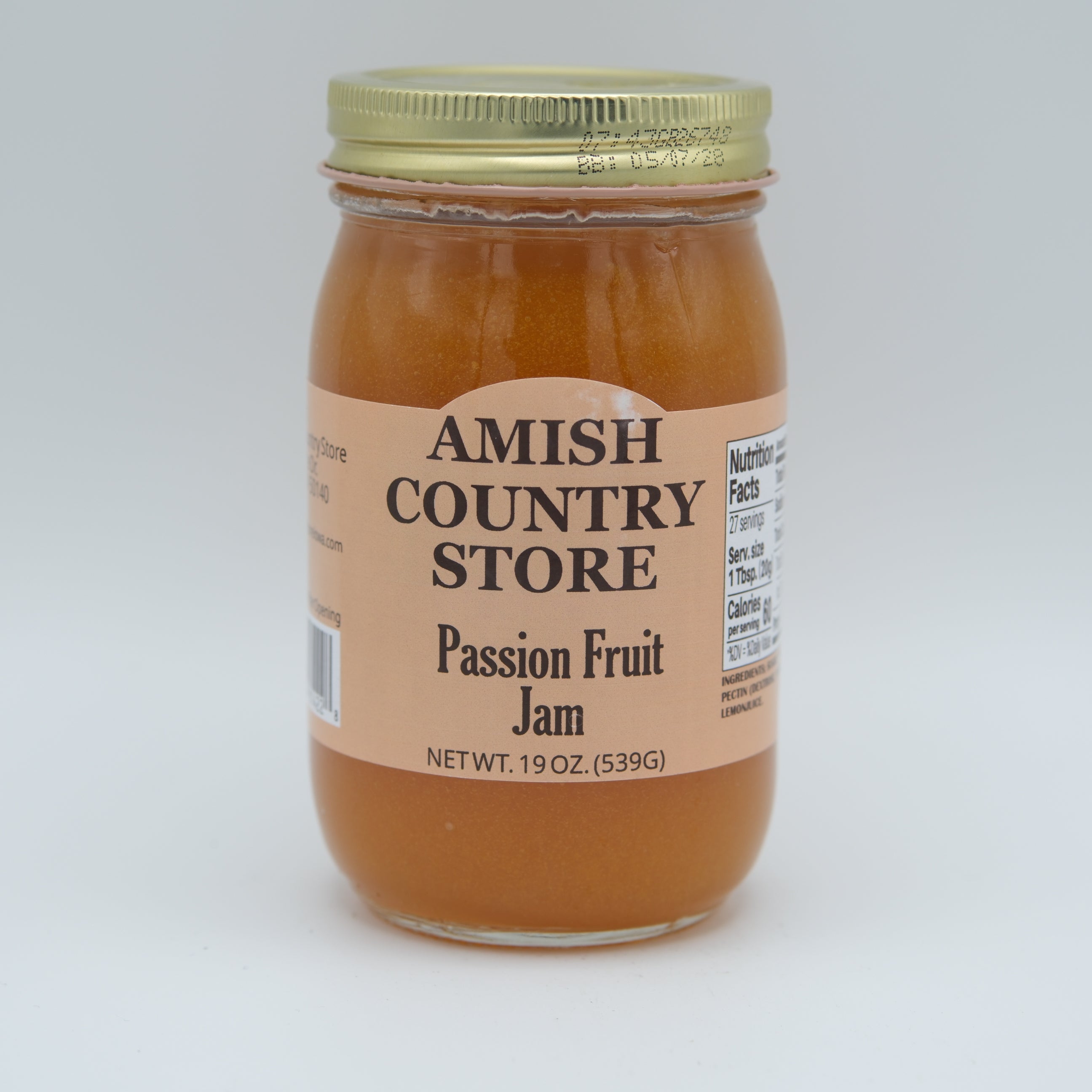 Passion Fruit Jam | Tropical Amish-Style Fruit Spread | 19 oz