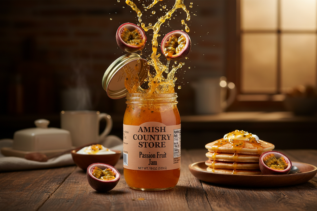 Passion Fruit Jam | Tropical Amish-Style Fruit Spread | 19 oz