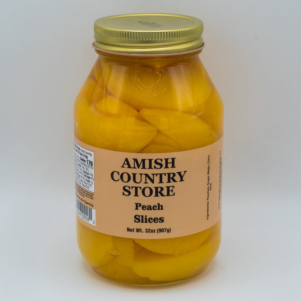 Jarred Sliced Peaches in Syrup | Country Pantry Favorite | 32 oz