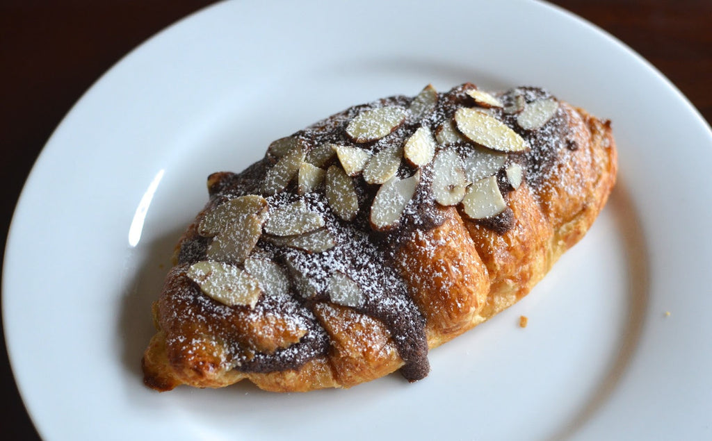 Andy Anand Sugar Free Dark Chocolate Almond Croissants Cake, 10 Pcs - 2 lbs. Handcrafted Guilt-Free Treats with Rich Chocolate Filling Inside and Crunchy Toasted Almond Topping