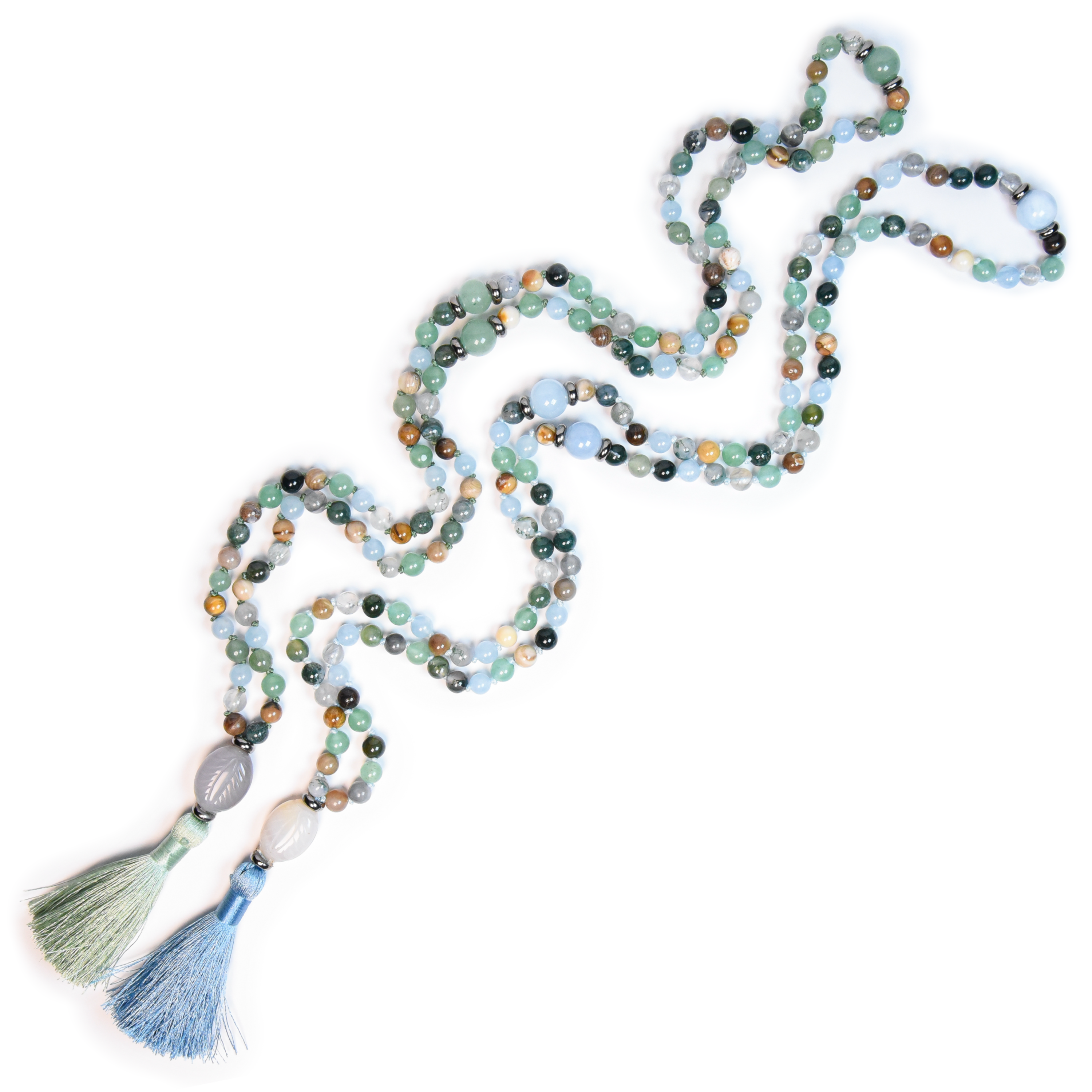 Dappled Sunlight Meditation Mala – 108 Beads for Calm & Abundance