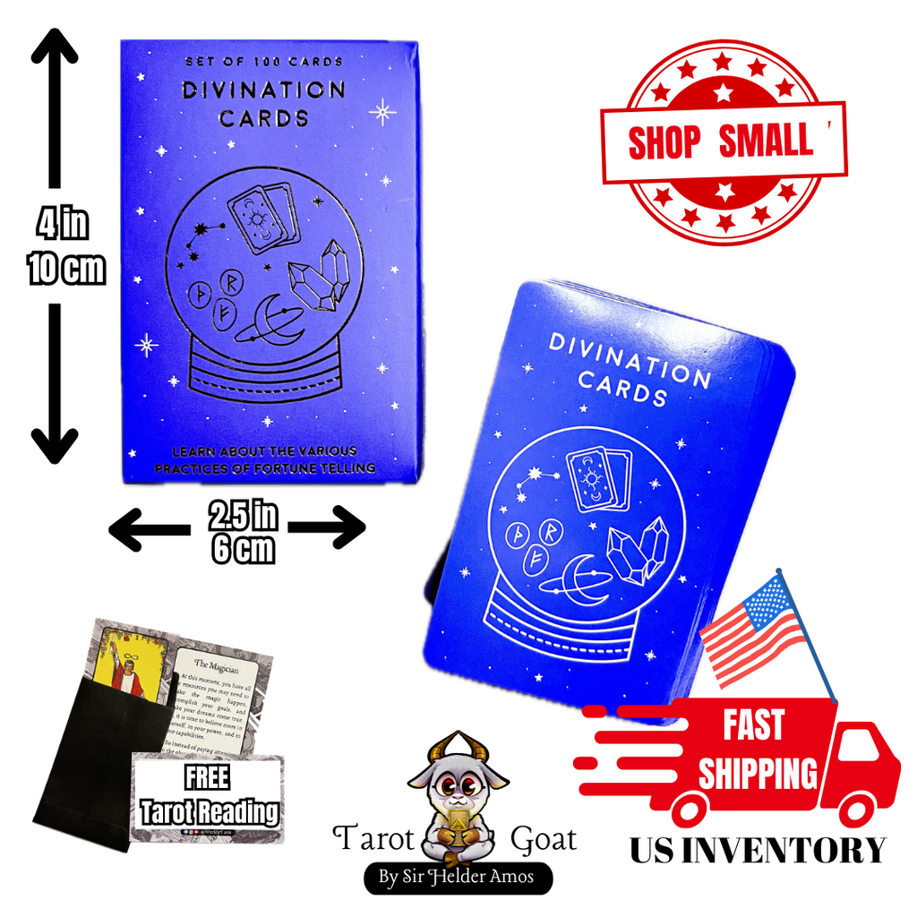 Divination Cards - Set of 100 Cards for Learning about Different Divination and Spiritual Practices