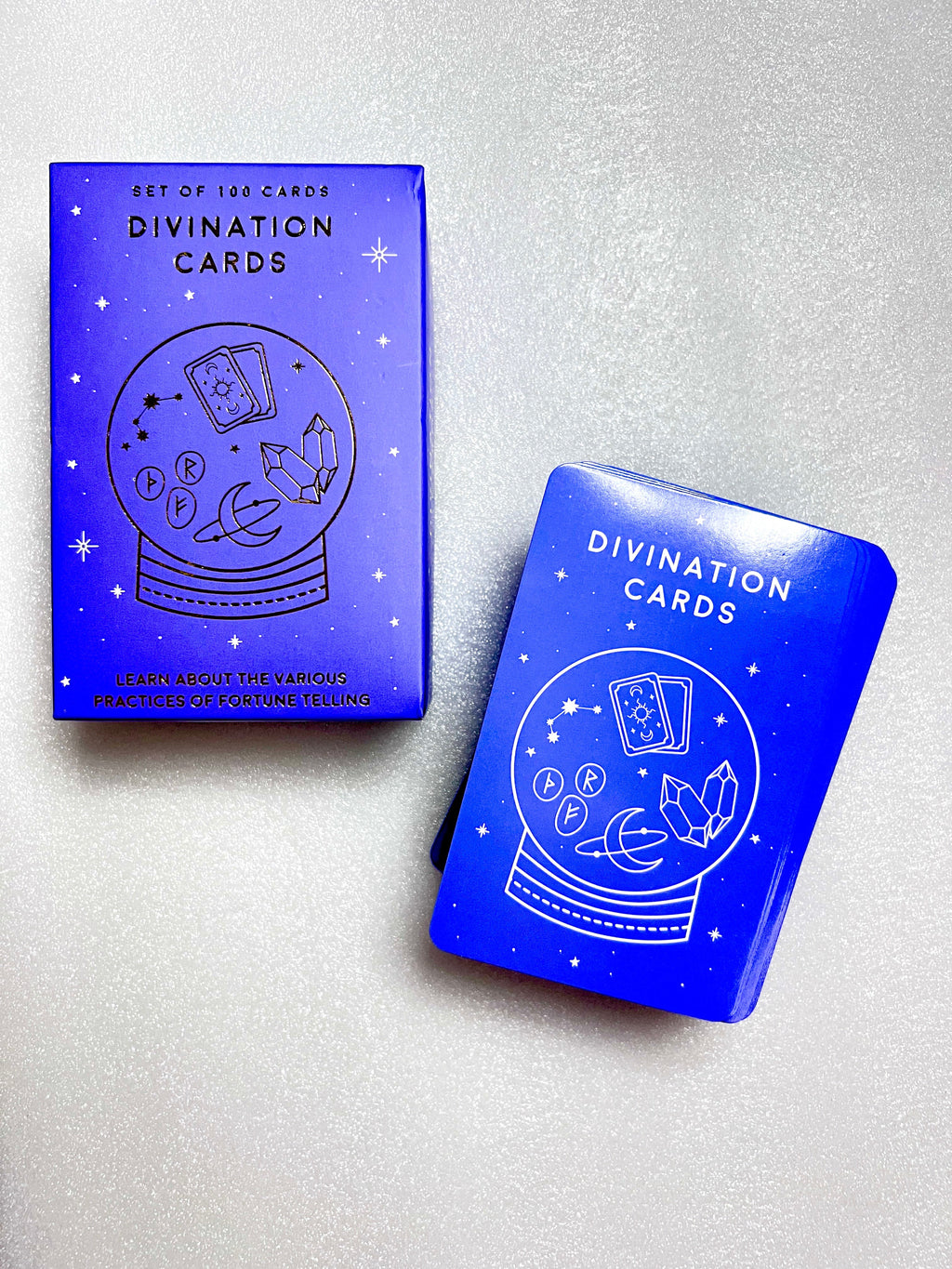 Divination Cards - Set of 100 Cards for Learning about Different Divination and Spiritual Practices