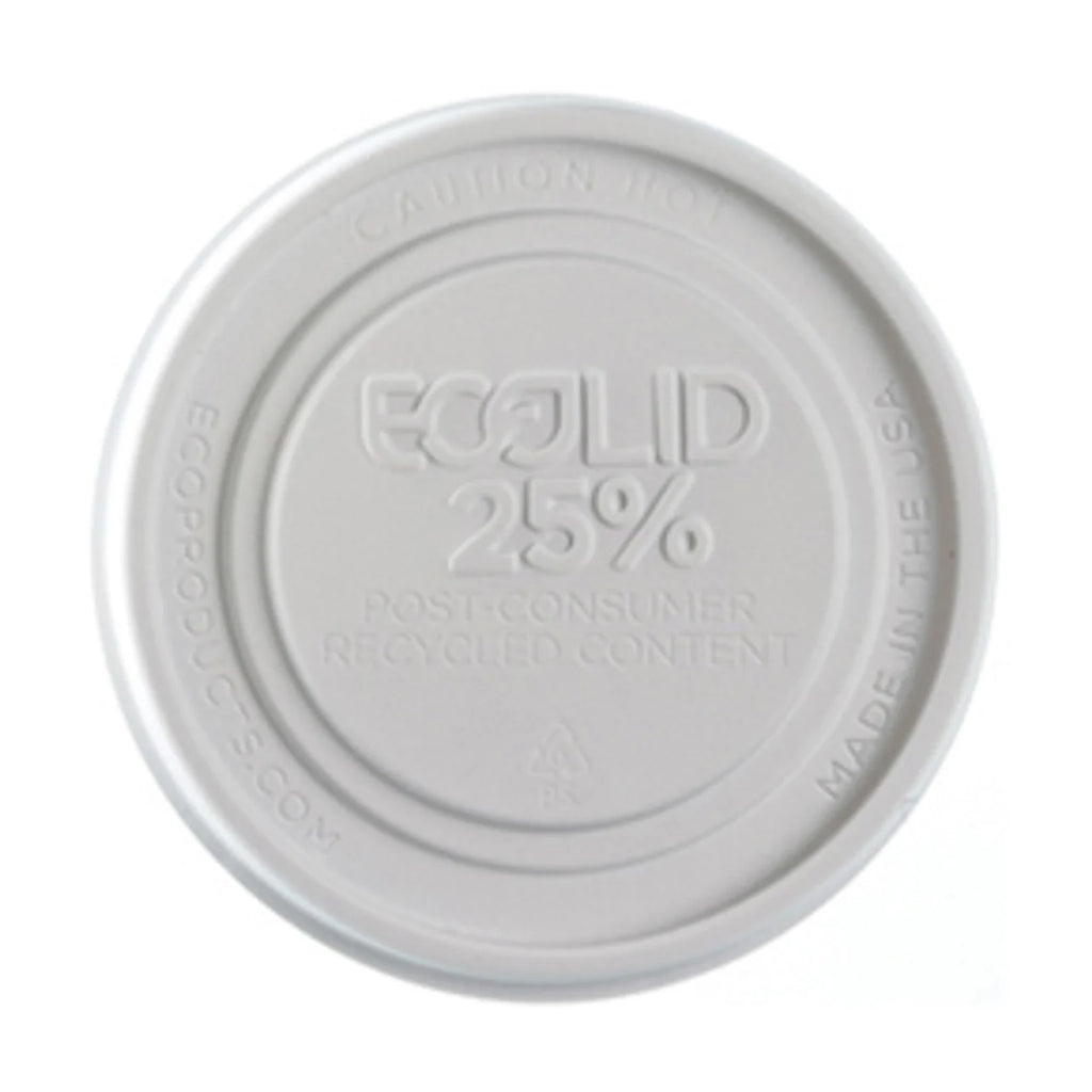 Eco-Products BlueStripe 25% Recycled Content Lid for 8 oz Food Containers (QTY 1000), SKU EP-BRSCLID-S **NOT CERTIFIED COMPOSTABLE**