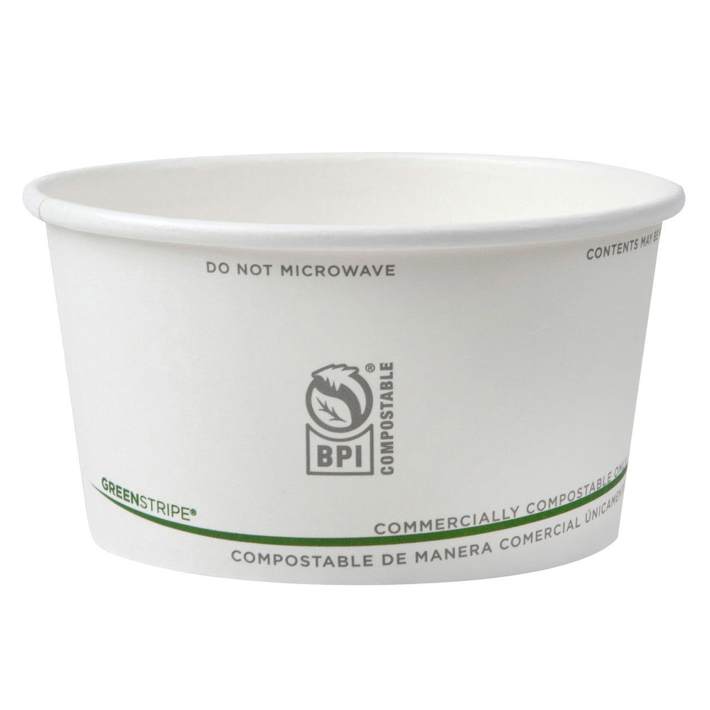 Eco-Products GreenStripe Renewable & Compostable Food Container, 12oz (QTY 500), SKU EP-BSC12-GS