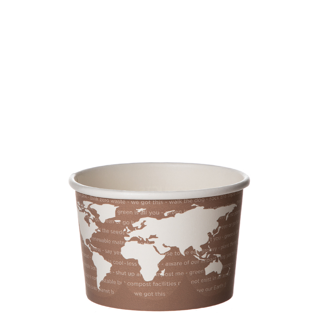 Eco-Products World Art Compostable 8oz Food Container (QTY 1000), SKU EP-BSC8-WA
