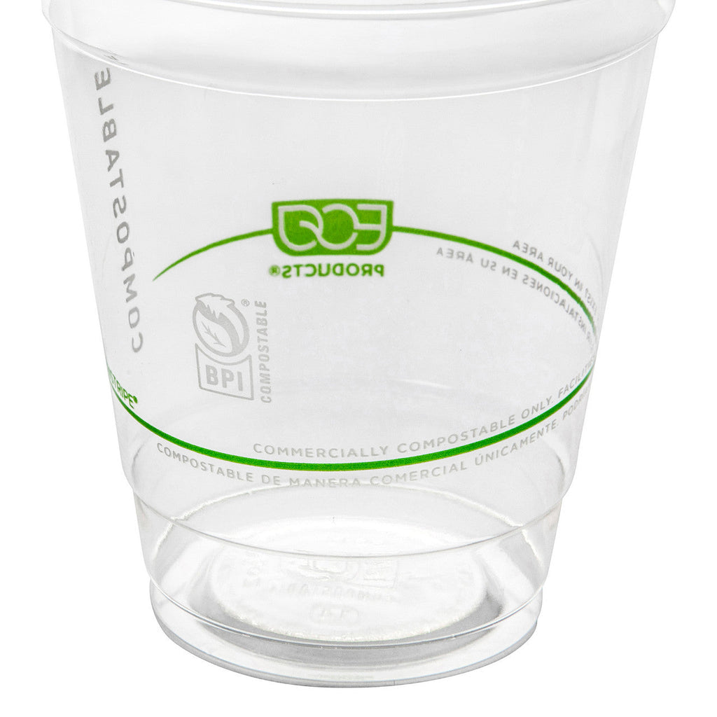 Eco-Products GreenStripe Renewable & Compostable Cold Cups 10oz PLA (QTY 1000), SKU EP-CC10-GS