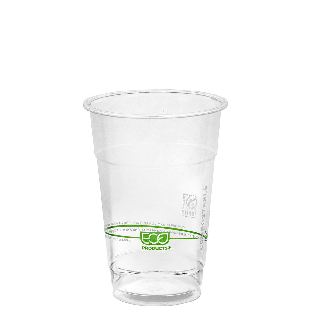 Eco-Products GreenStripe Renewable & Compostable Cold Cups 10oz PLA (QTY 1000), SKU EP-CC10-GS