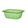 GreenStripe Renewable & Compostable Rectangular Deli Containers - 32 oz. Green (QTY:200)