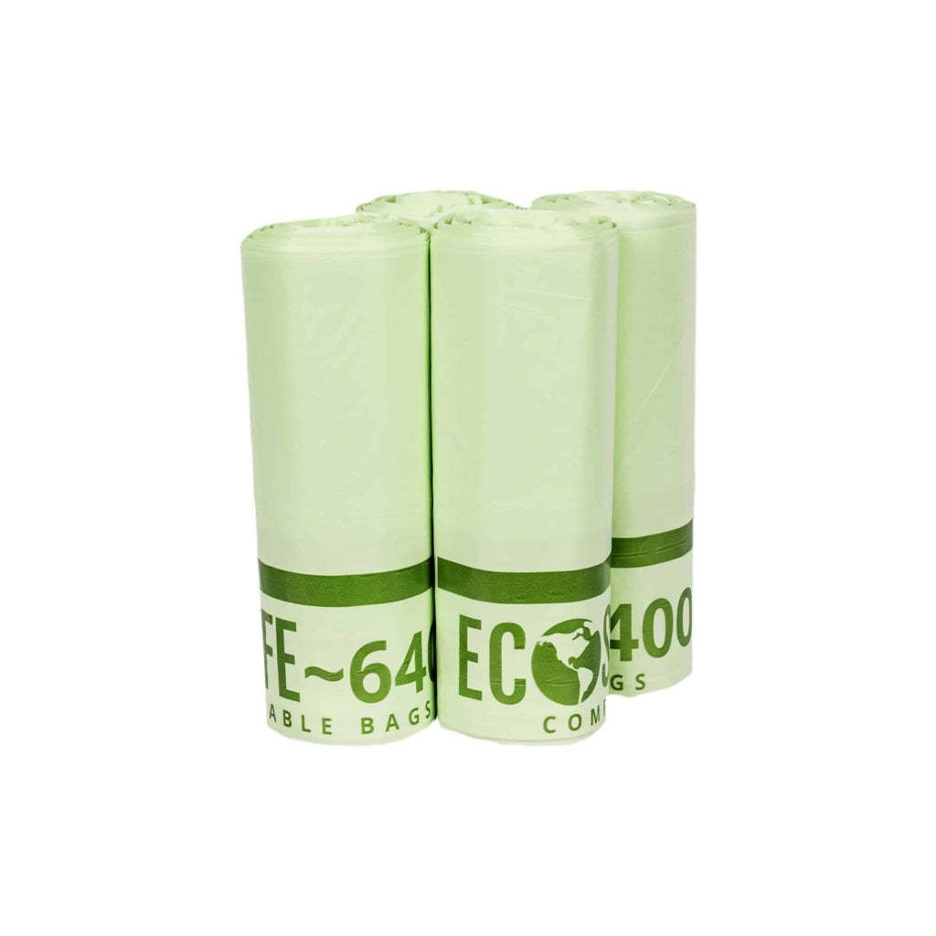 EcoSafe Zero Waste Compostable Bags 20 Gallon 26x36 for Curbside Composting (QTY 165), SKU HB2636-8