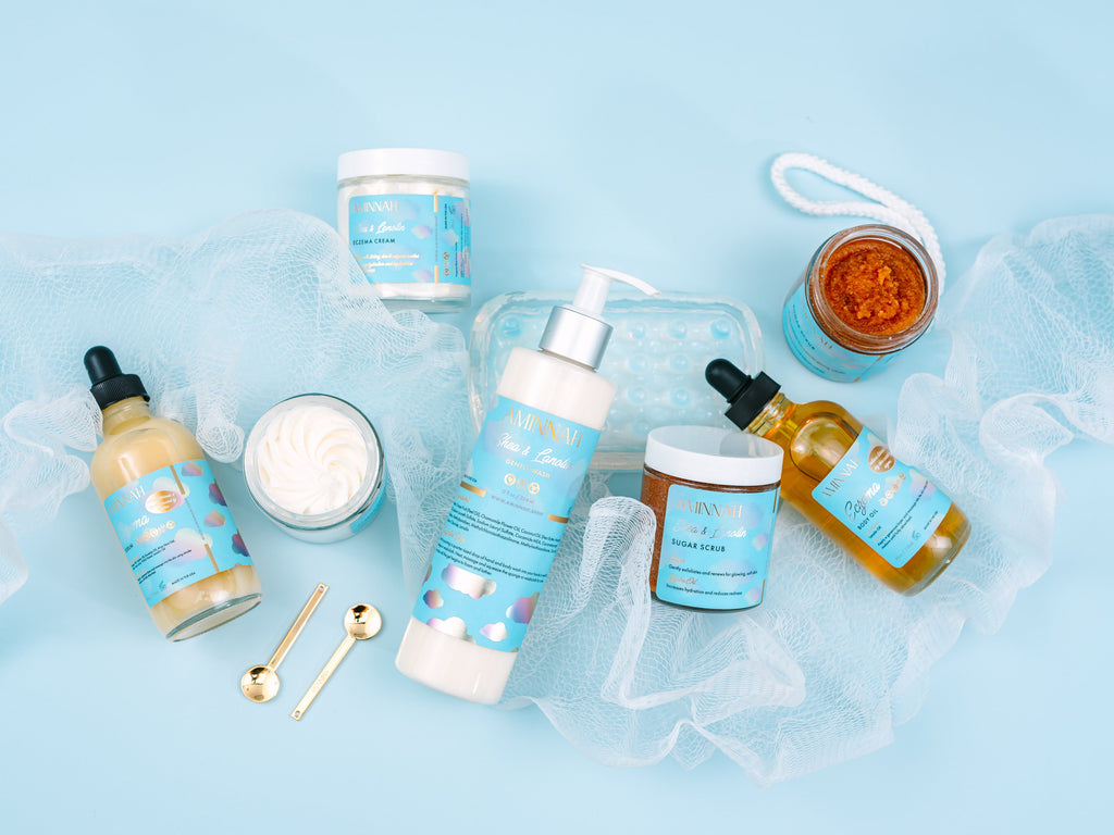 Eczema Sugar Scrub with Natural Ingredients – Clean Beauty, Cruelty-Free & Vegan Skincare Collection for Dry, Sensitive Skin by a Female-Owned Brand