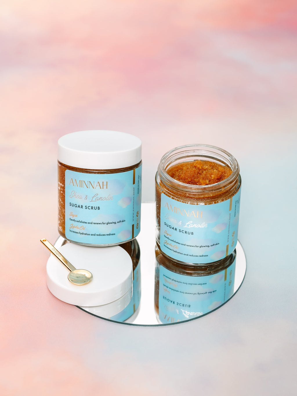Eczema Sugar Scrub with Natural Ingredients – Clean Beauty, Cruelty-Free & Vegan Exfoliating Body Scrub for Dry, Sensitive Skin by a Female-Owned Brand