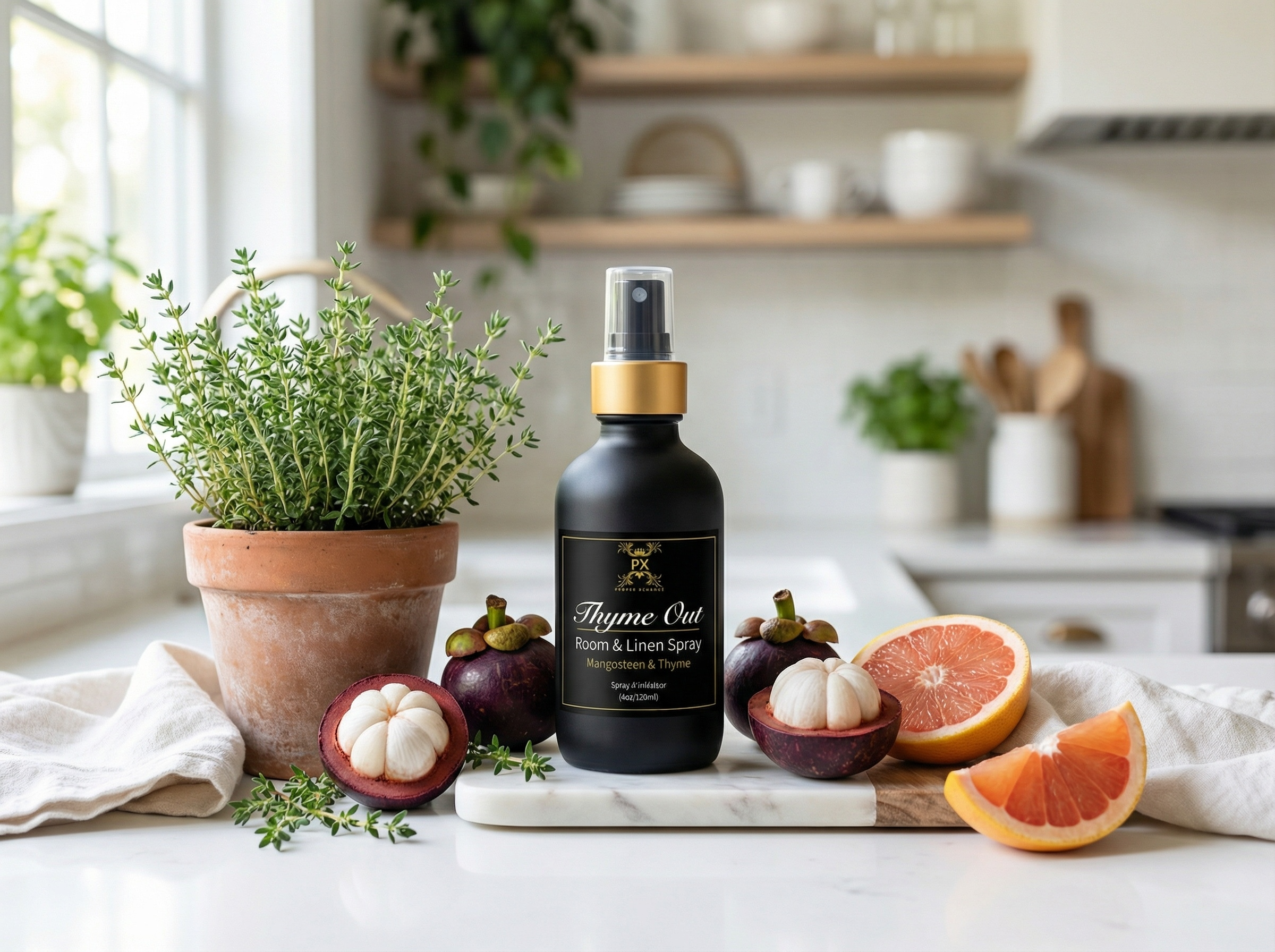 Thyme Out Room, Linen, and Body Spray