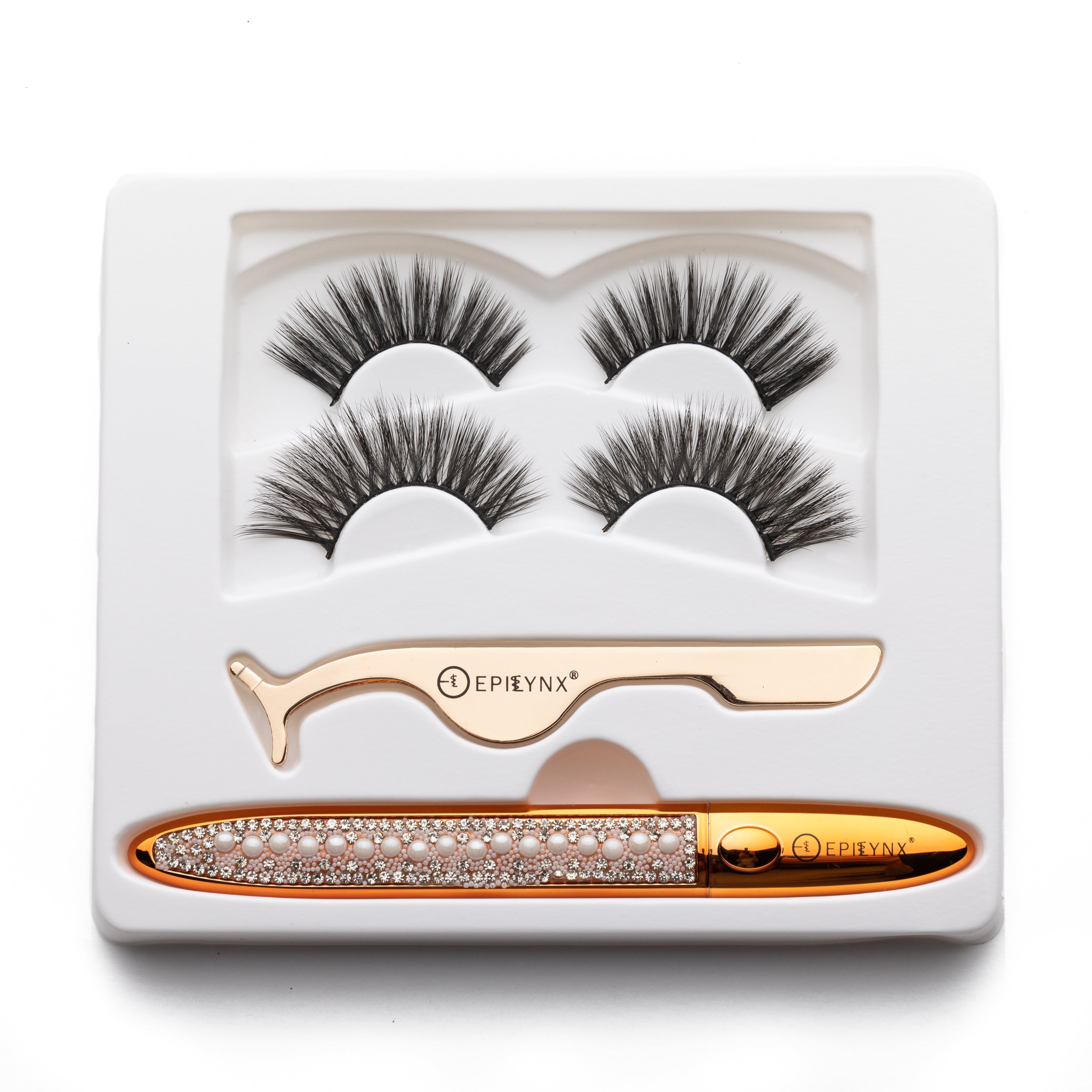 Gluten-Free No-Glue Lash Kit – Nut-Free, Vegan Reusable Lashes & Waterproof Liner