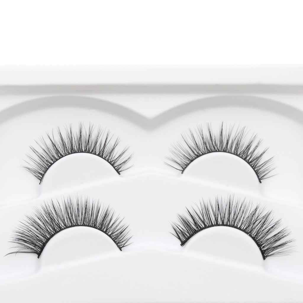 Gluten-Free No-Glue Lash Kit – Nut-Free, Vegan Reusable Lashes & Waterproof Liner
