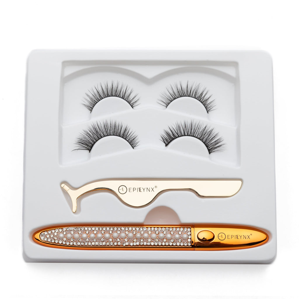 Gluten-Free No-Glue Lash Kit – Nut-Free, Vegan Reusable Lashes & Waterproof Liner