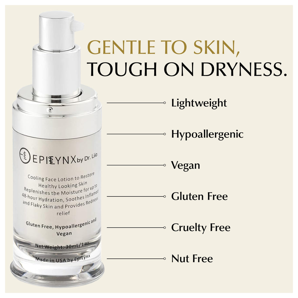 Gluten-Free Face Moisturizer for Sensitive & Dry Skin – Nut-Free, Vegan & Calming