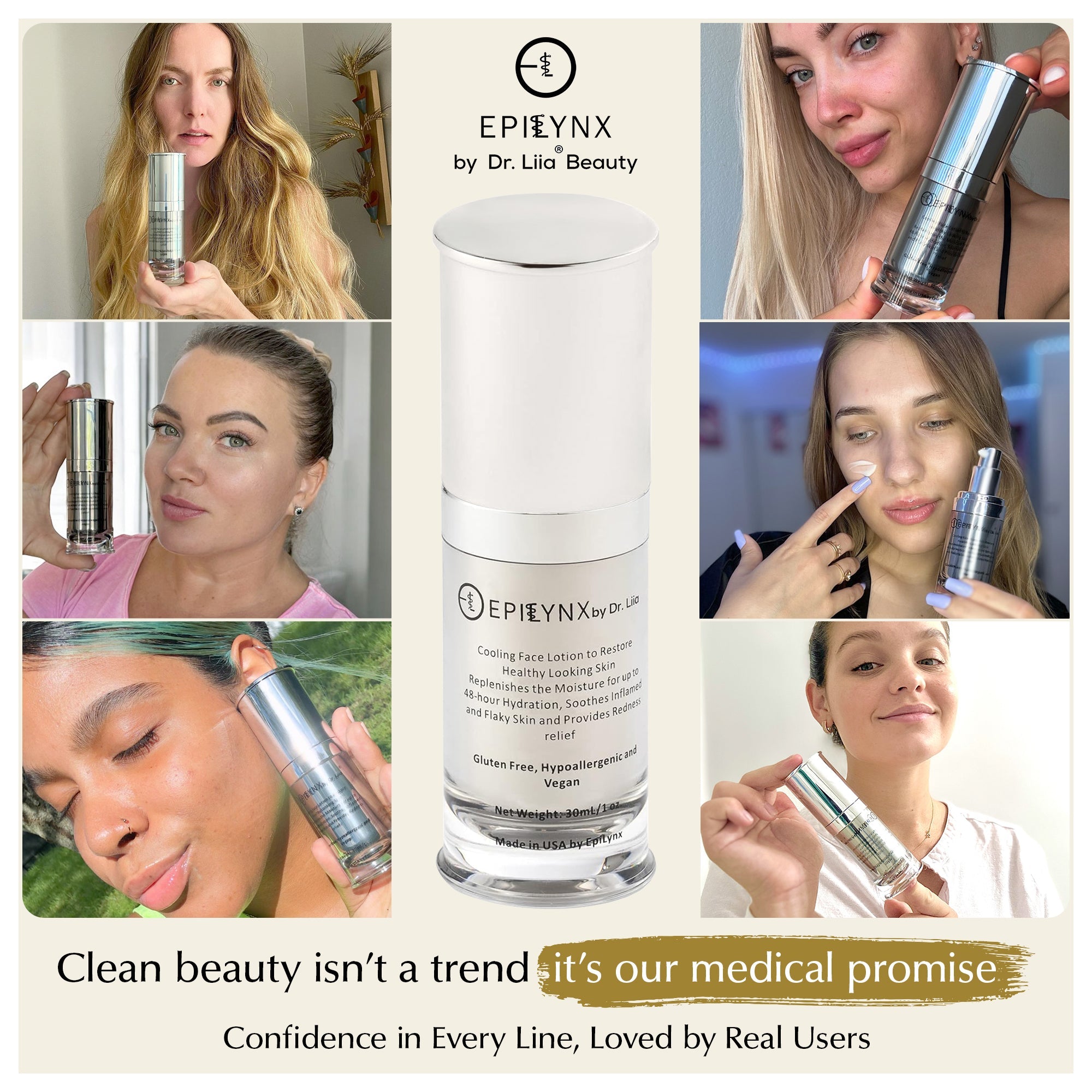 Gluten-Free Face Moisturizer for Sensitive & Dry Skin – Nut-Free, Vegan & Calming