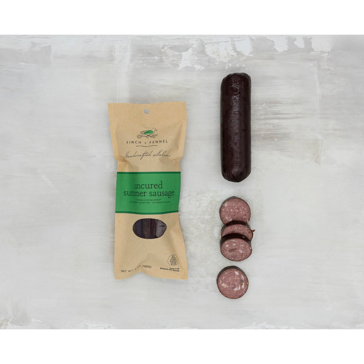 Uncured Summer Sausage | Finch + Fennel