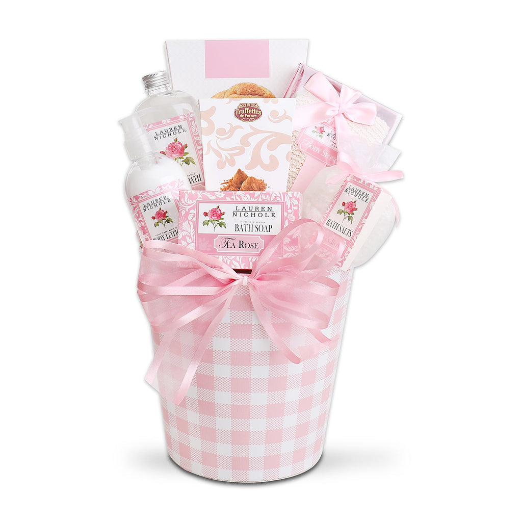 Rose Spa & French Truffles Gift Basket