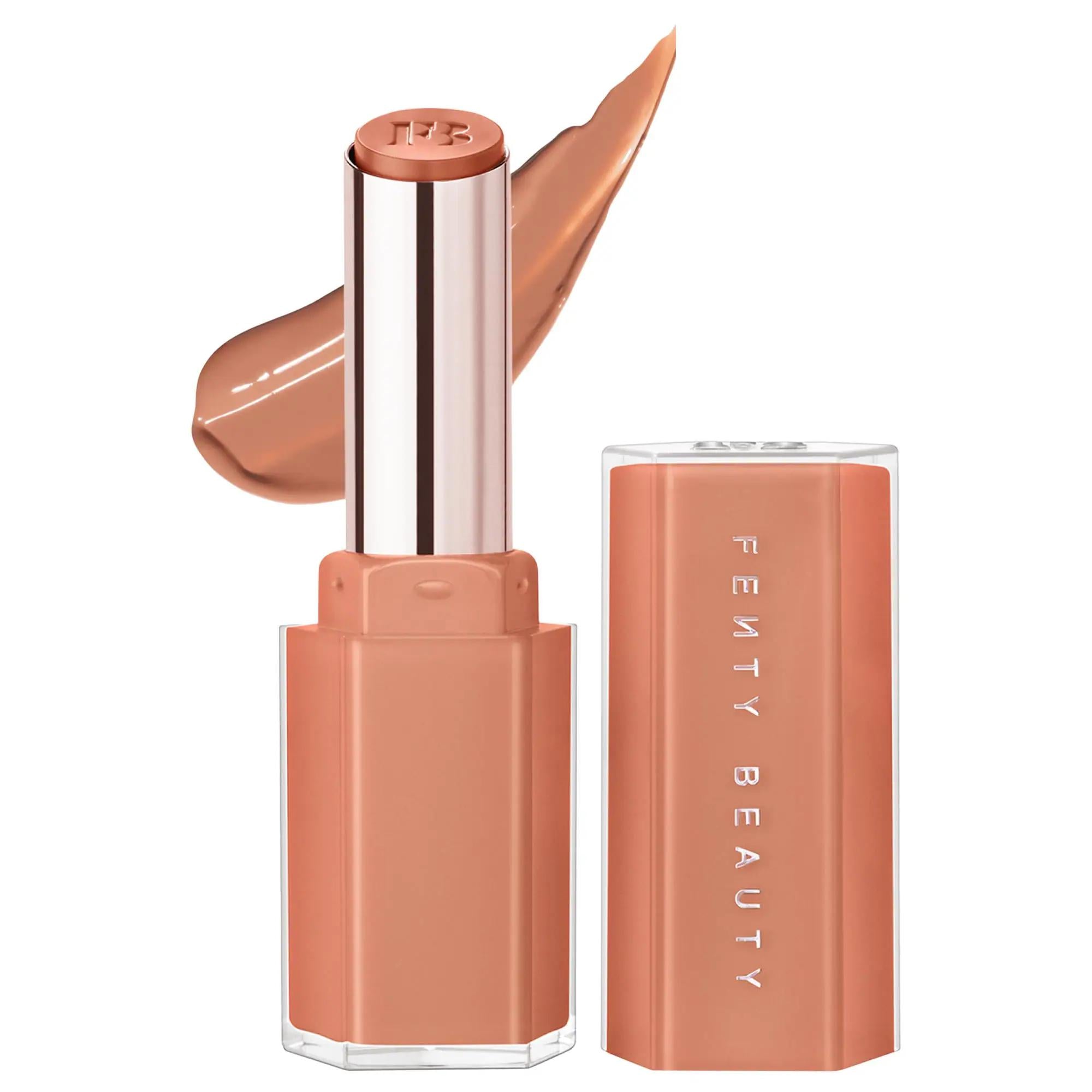 Fenty Beauty Gloss Bomb Stix High-Shine Gloss Stick - Vegan, Cruelty-Free Hydrating Lip Color peach color lipstick