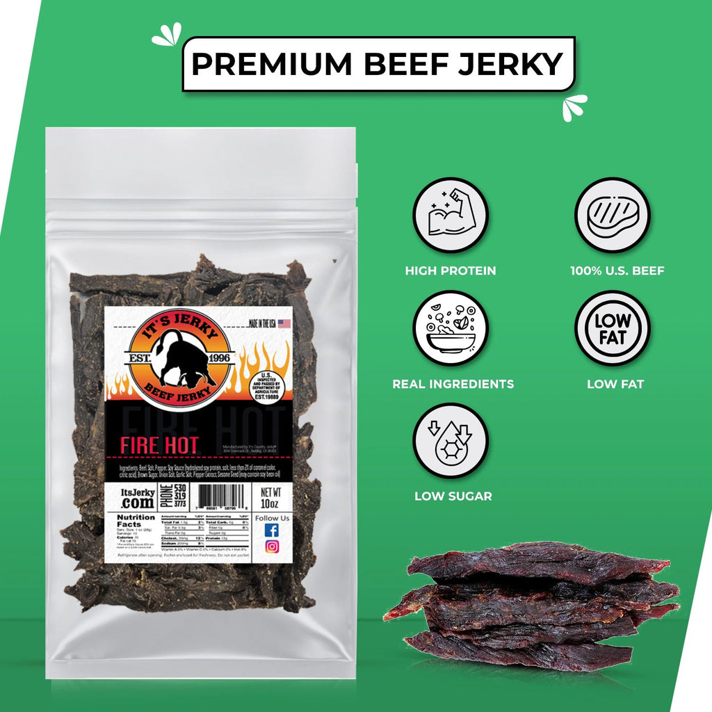 Fire Hot Beef Jerky 10oz