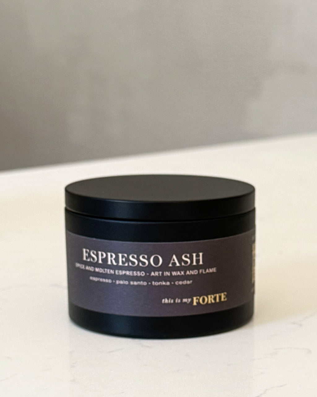 Espresso Ash Coco Soy Beeswax – Travel Tin Candle