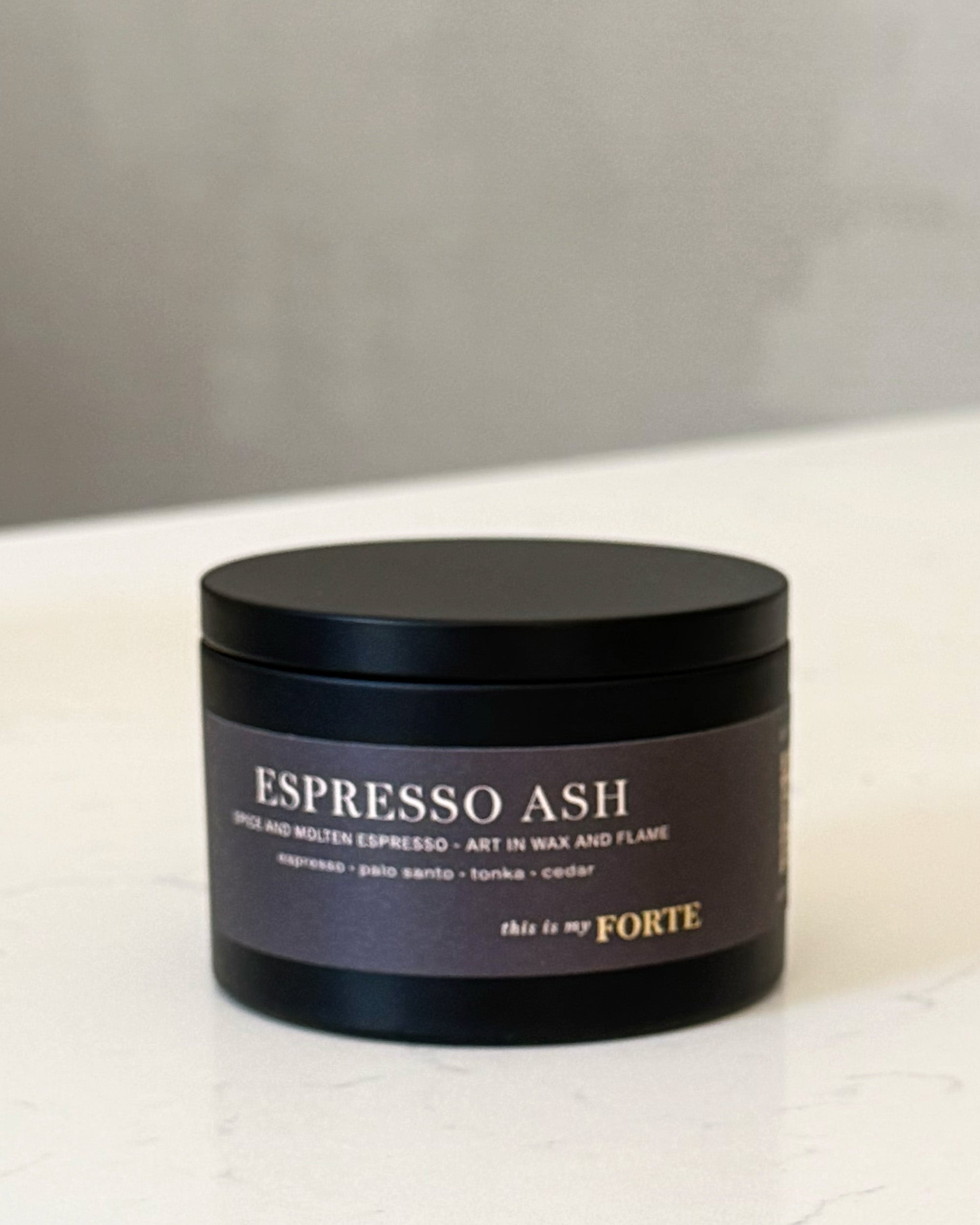 Espresso Ash Coco Soy Beeswax – Travel Tin Candle