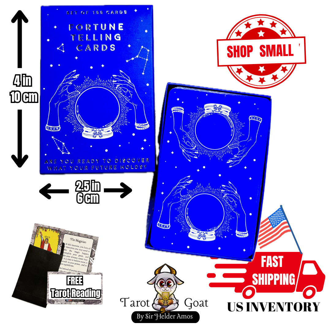 Fortune Telling Cards - Set of 100 Cards with Special Messages and Answers to your Questions to Discover your Future