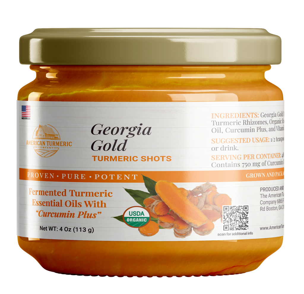 Fermented Probiotic Turmeric Puree – Georgia Gold, Lead-Free, Living Culture Formula