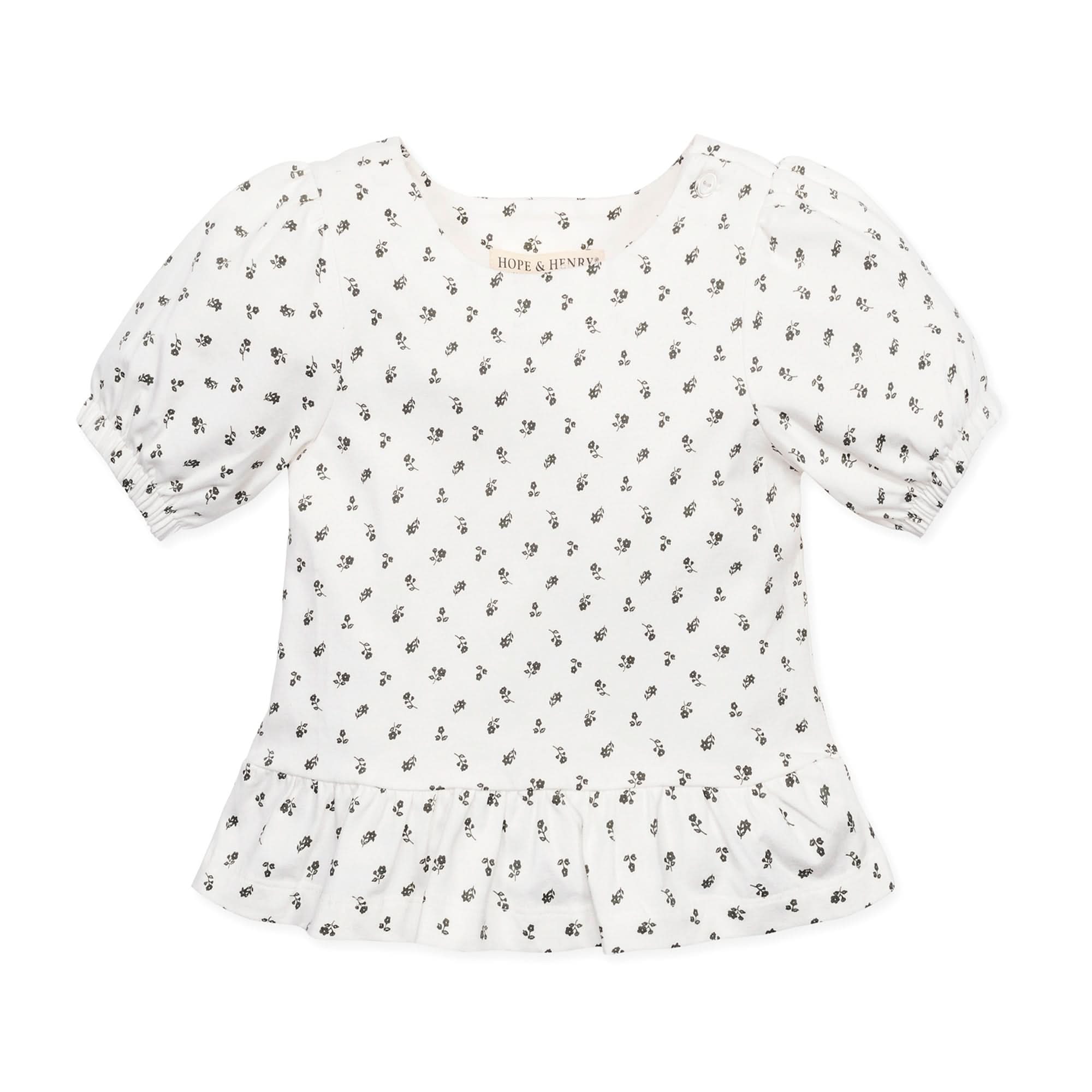 Organic Knit Peplum Top - Baby