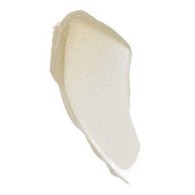 Gold shimmer lip balm swatch with a smooth, creamy texture on a white background. Well People Lip Nurture Hydrating Balm Gold Glow 0.28oz - New