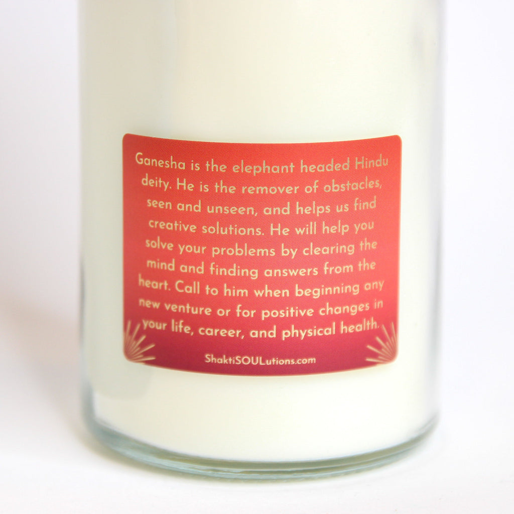 Ganesha Crystal Altar Candle