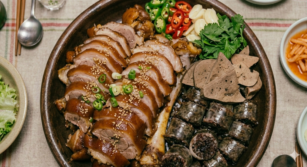 Pyeongando Jokbal & Sundae Feast Set - Korean Night Meal