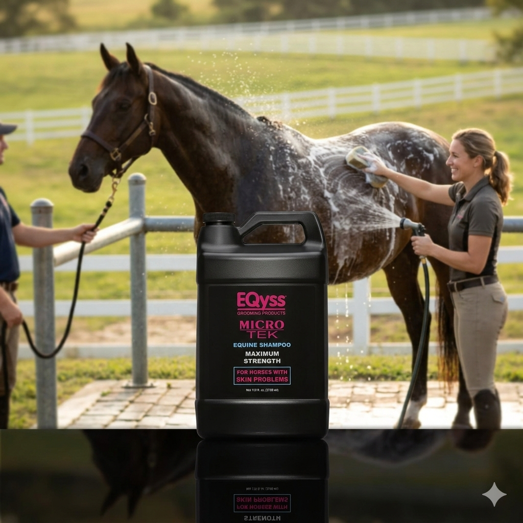 EQyss Micro-Tek Medicated Itch Relief Shampoo for Horses Gallon
